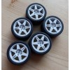 Wheels – Speedline ( 6 spoke tarmac ) 3D print / 5 pcs for Escort RS Cosworth 1/24